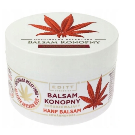 Balsam do ciała KONOPNY ROZGRZEWAJĄCY  Oryginalna receptura  Editt - 220 g